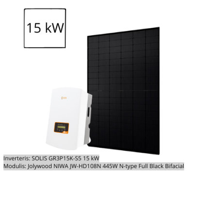 Saulės elektrinės komplektas 15kW