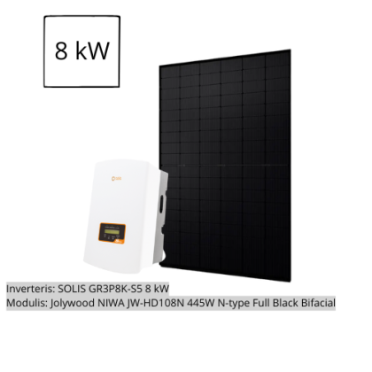 Saulės elektrinės komplektas 8kW