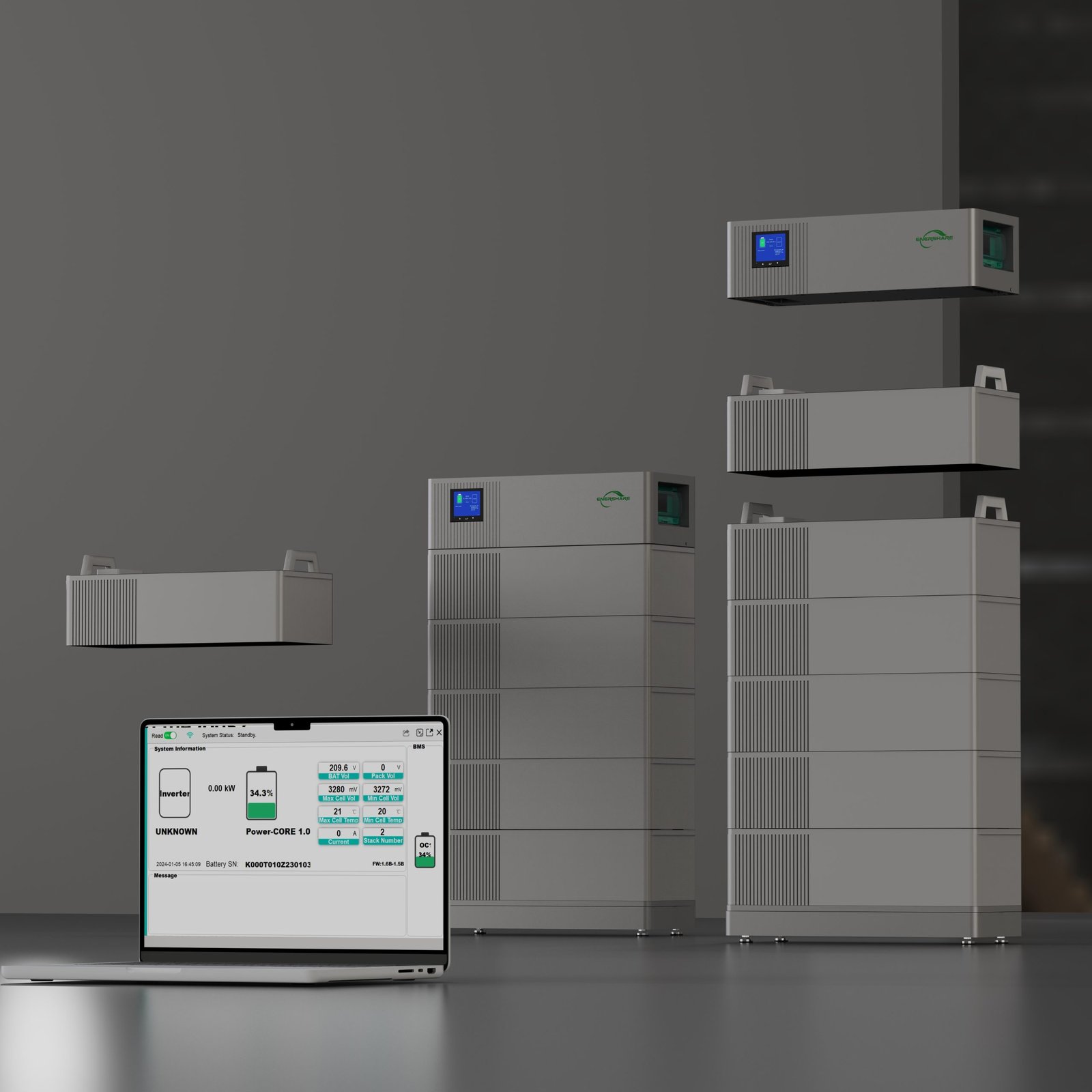 Enershare Energy-Core 9.6 kWh kaupiklis - Image 2