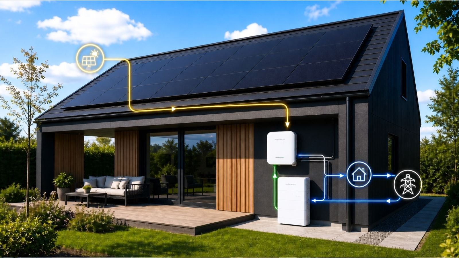 Energingai viena ekosistema – saulės elektrinė, kaupiklis, inverteris ir EV įkrovimas